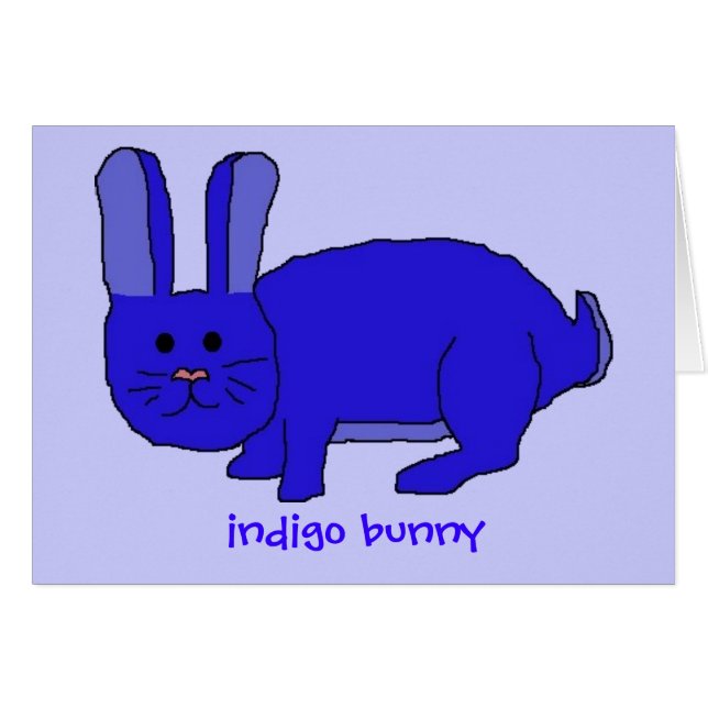 Carte Indigo Bunny (Devant horizontal)