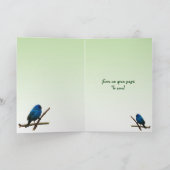 Carte Indigo Bunting Día del Padre (Intérieur)