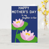 Carte Indigo de la Fête des Mères (Fleur jaune)