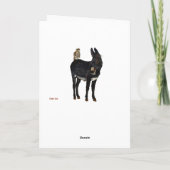 Carte INDIGO DONKEY & OWL Birthday Card (Dos)