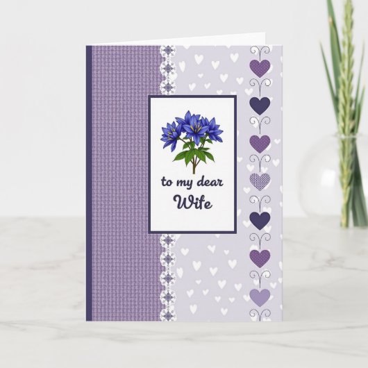 Carte Indigo Fête des Mères Florale (Devant)