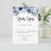 Carte Indigo Garden RSVP avec choix de repas (Debout devant)