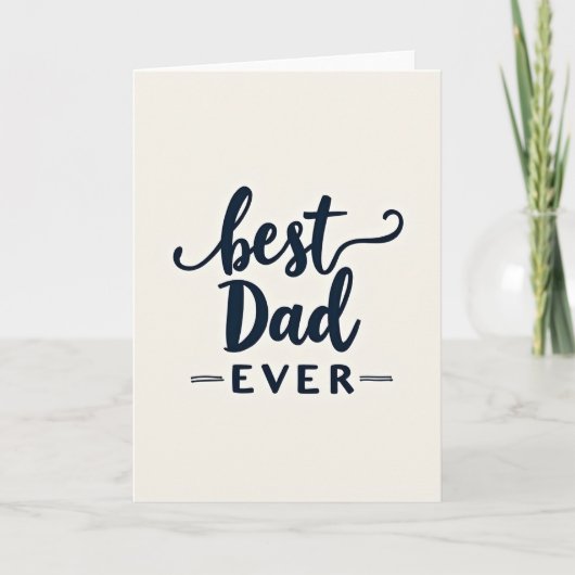 Carte Indigo Meilleur Papa du Monde (Devant)
