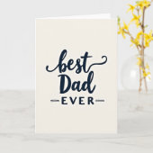 Carte Indigo Meilleur Papa du Monde (Fleur jaune)