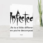 Carte Infecté obtenez bien bientôt (Dos)