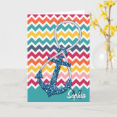 Carte Infini nautique d'ancre de belles parties (Fleur jaune)