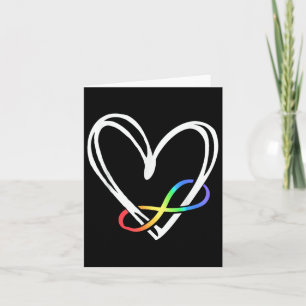 Carte Infinité Coeur Sensibilisation sur l'autisme Amour