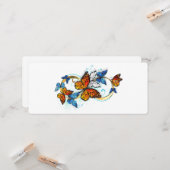 Carte Infinité de papillons monarques (Devant/Arrière en situation)