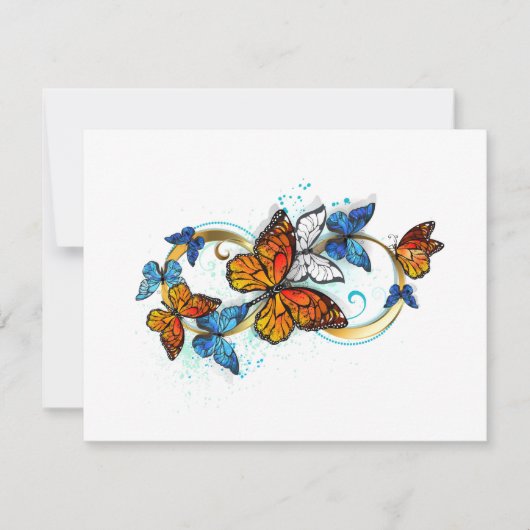 Carte Infinité de papillons monarques (Devant)