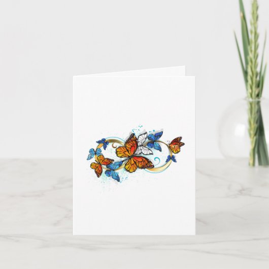 Carte Infinité de papillons monarques (Devant)