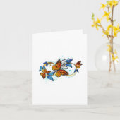 Carte Infinité de papillons monarques (Fleur jaune)