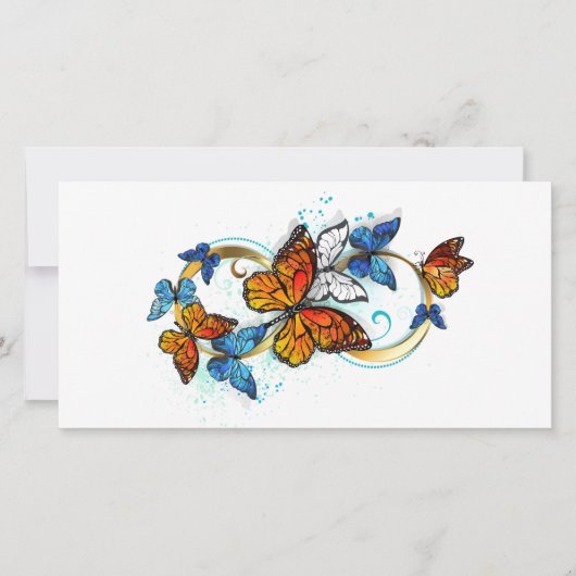 Carte Infinité de papillons monarques (Devant)