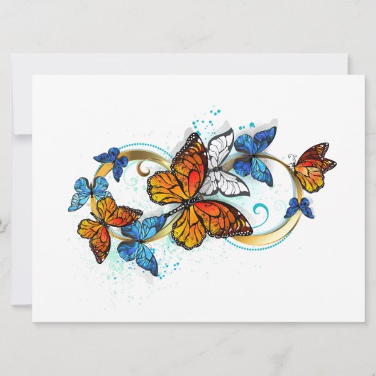 Carte Infinité de papillons monarques (Devant)