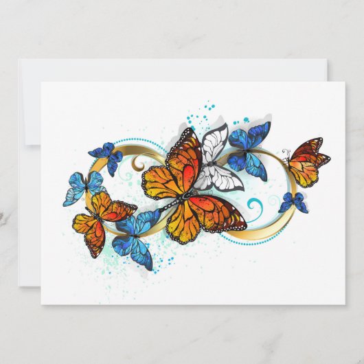 Carte Infinité de papillons monarques (Devant)