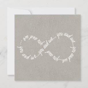 Carte Infinité Vous Signature : Matte 13,3 cm x 13,3 cm
