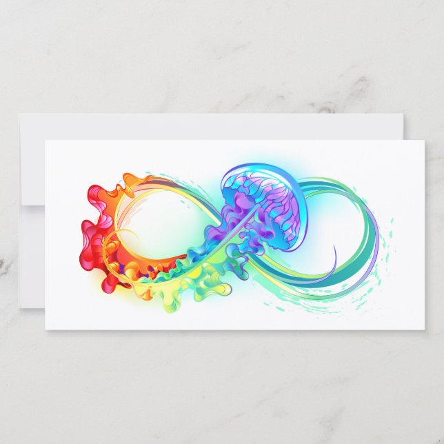 Carte Infinity avec Rainbow Jellyfish (Devant)