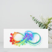 Carte Infinity avec Rainbow Jellyfish (Debout devant)