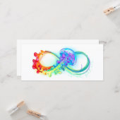 Carte Infinity avec Rainbow Jellyfish (Devant/Arrière en situation)
