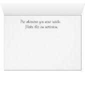 Carte Infinity Love Heart personnalisable (Intérieur Horizontal (Bas))