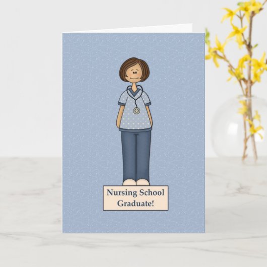 Carte infirmière (Fleur jaune)