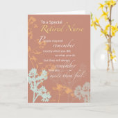 Carte Infirmière à la retraite, Fleurs sauvages de la Jo (Fleur jaune)