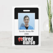 Carte infirmière à la retraite retraite retraite photo p (Devant)