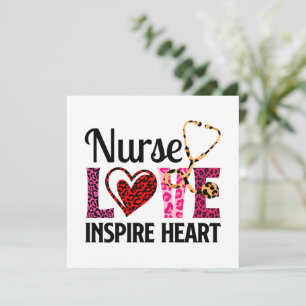Carte Infirmière Amour Inspirer Coeur - Motivationnel Pa