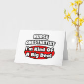 Carte Infirmière Anesthetiste...Big Deal (Fleur jaune)