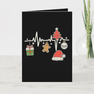 Carte Infirmière au rythme de Noël Saison des fêtes de N