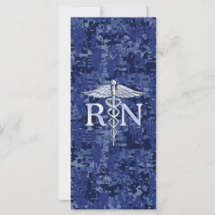 Carte Infirmière autorisée RN Caduceus sur Camo de la Ma