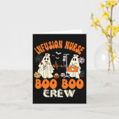 Carte Infirmière Boo Crew Halloween Infirmière Ghost Cos (Fleur jaune)