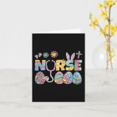 Carte Infirmière Chasse aux oeufs de Pâques Printemps In (Fleur jaune)