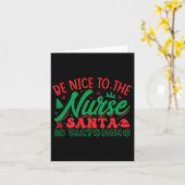 Carte Infirmière Chemise De Noël Soyez Gentil À L'Infirm (Fleur jaune)