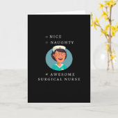 Carte Infirmière Chirurgicale Mignonne Vilainement Génia (Fleur jaune)