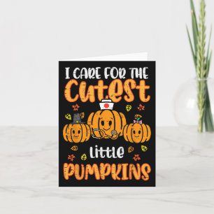 Carte Infirmière citrouille Halloween Scrub Top Automne