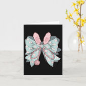 Carte Infirmière Coquette Bow Easter Bunny Eggs Ear Nurs (Fleur jaune)