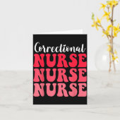 Carte Infirmière correctionnelle groovy spécialisée en s (Fleur jaune)