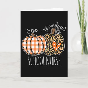 Carte Infirmière de l'école de Thanksgiving reconnaissan