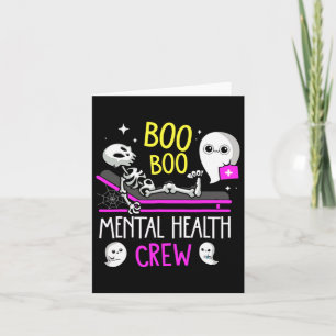 Carte Infirmière de santé Psych Boo Boo Équipage de soin