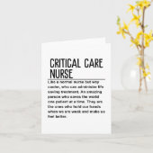 Carte infirmière de soins critiques (Fleur jaune)