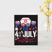 Carte Infirmière des urgences 4 juillet Crew Fête de l'i (Fleur jaune)
