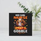 Carte Infirmière Dinde Équipe MED CHIRG Gobble Squad (Debout devant)