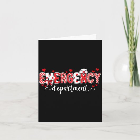 Carte Infirmière du service des urgences Saint-Valentin (Devant)