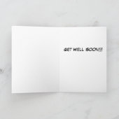 Carte Infirmière en colère fatiguée du bouton d'appel du (Intérieur)