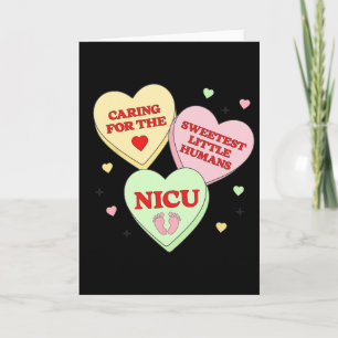 Carte Infirmière en néonatologie Saint-Valentin Cœur Can