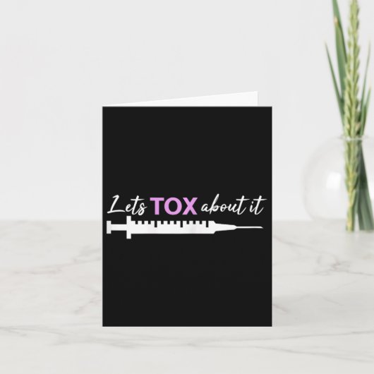 Carte Infirmière esthétique Botox Injector Cosmétique In (Devant)