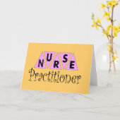 Carte Infirmière et médecin cadeaux (Fleur jaune)