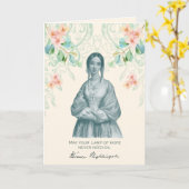 Carte Infirmière, Florence Nightingale  Travailleuse de  (Fleur jaune)