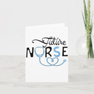 Carte Infirmière future drôle Étudiante en soins infirmi