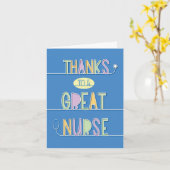 Carte Infirmière Gratitude Merci (Fleur jaune)